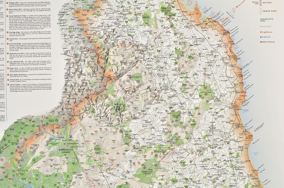Thumbnail: Northumberland Map