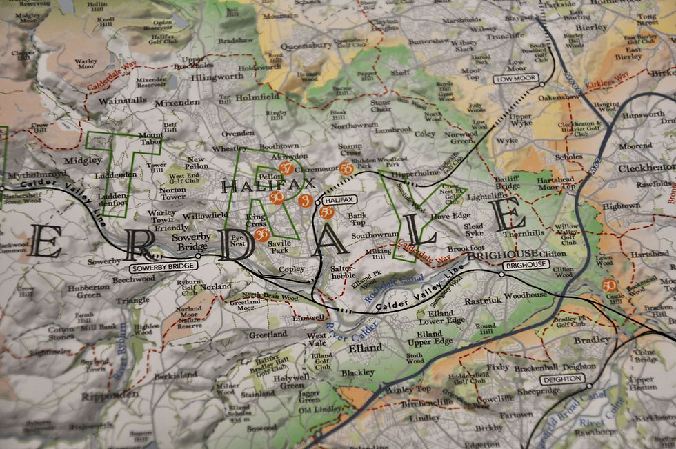 Thumbnail: Map of West Yorkshire Districts