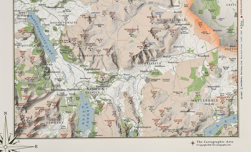 Thumbnail: Northern Fells Lake District Map