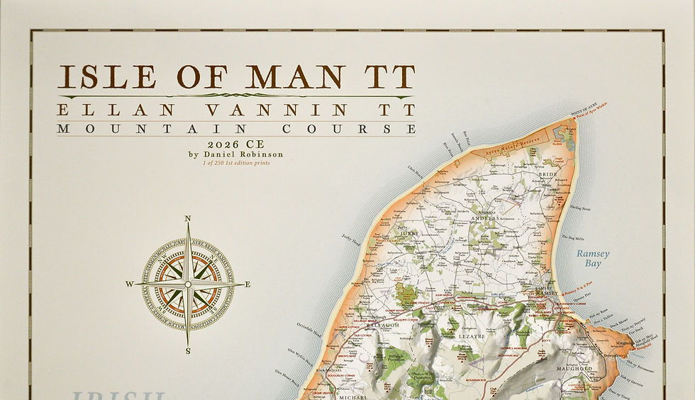 Thumbnail: Isle of Man TT wall map