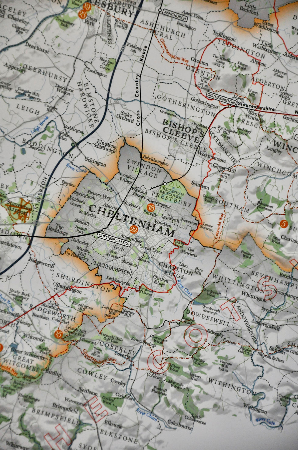 Thumbnail: Tewkesbury district map