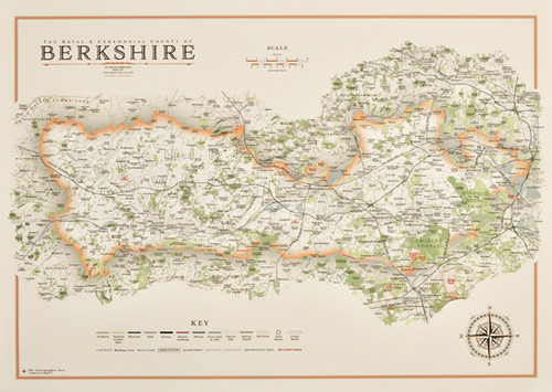 Map Curridge Berkshire - Mini Map (PRINT) | TheCartographicArts