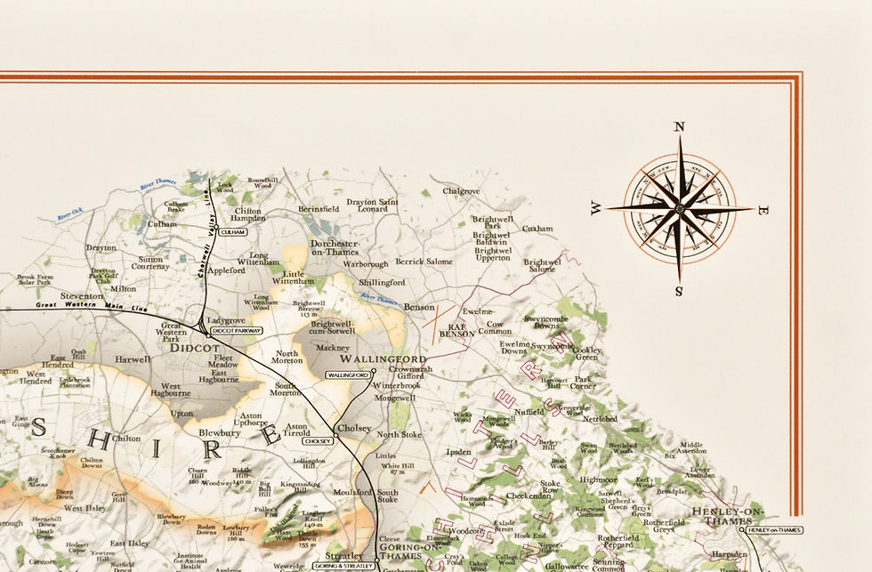 Thumbnail: Decorative map of North Wessex Downs