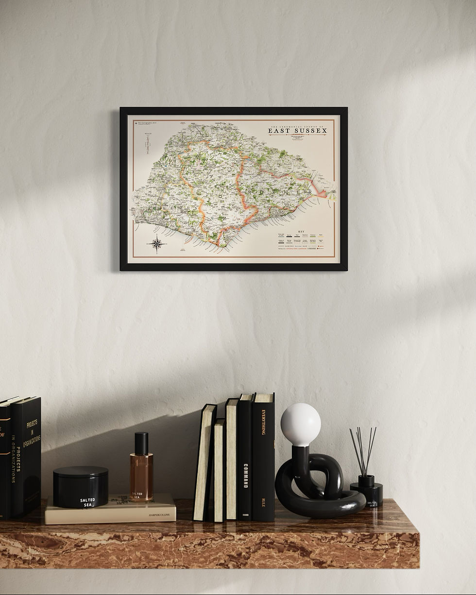 Thumbnail: East Sussex Map - Districts - Mini Map