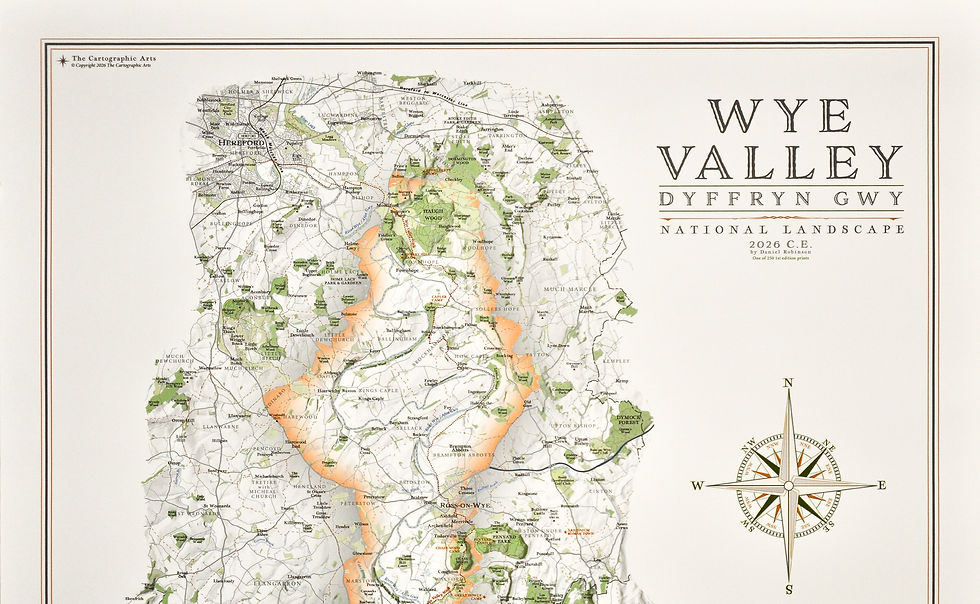 Thumbnail: Wye Valley Wall Map