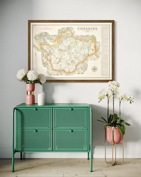 Cheshire wood framed map.jpeg