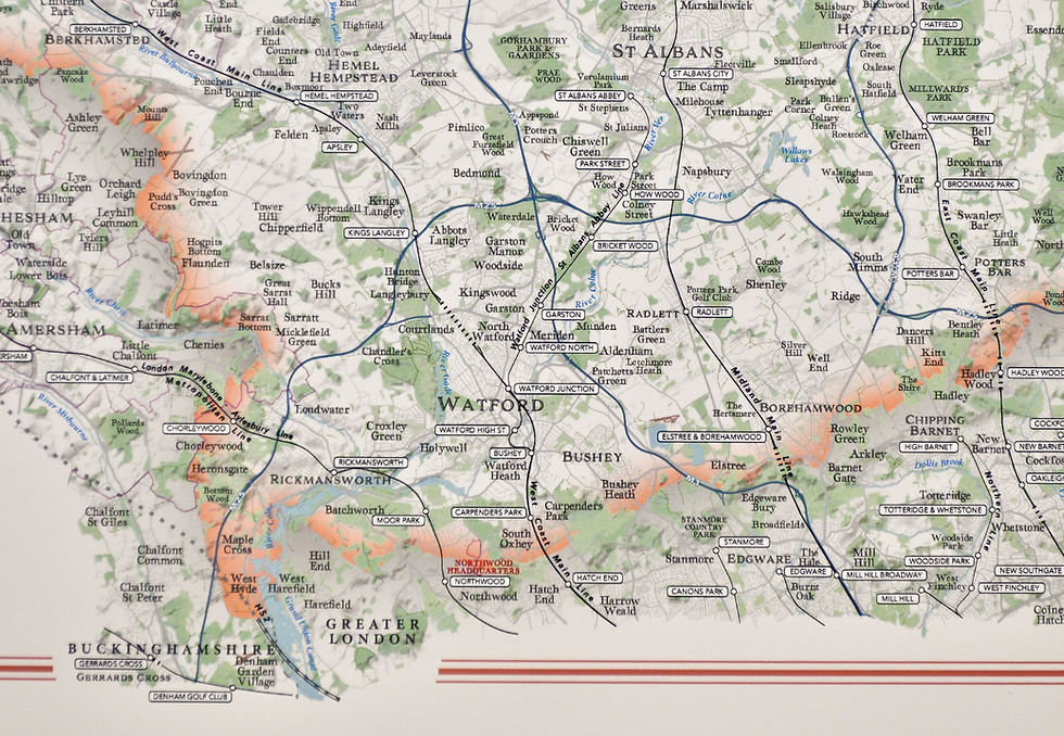 Thumbnail: Hertfordshire Map