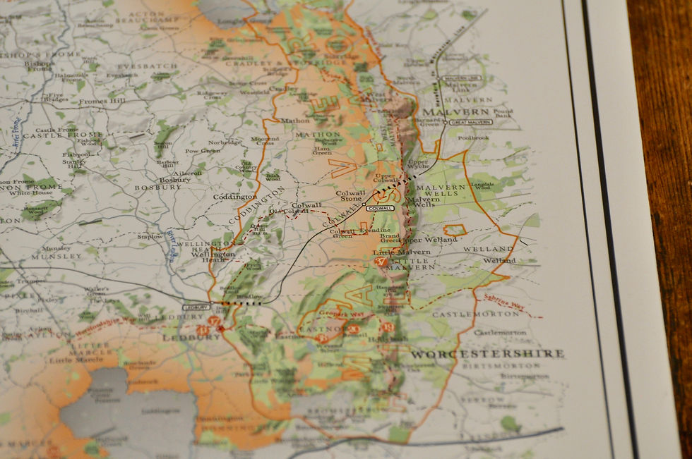 Thumbnail: Herefordshire county map