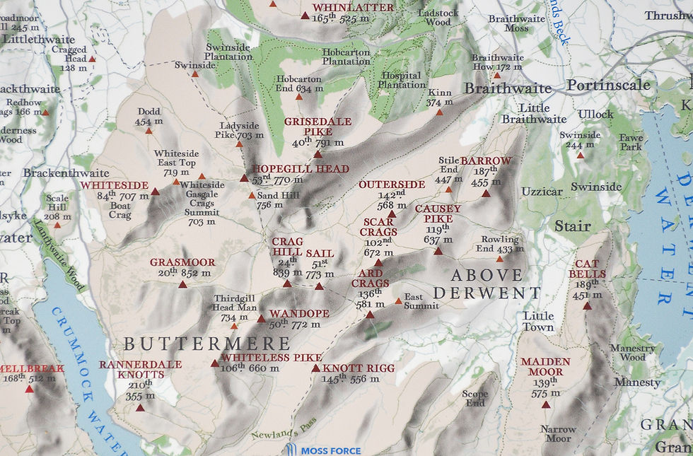 Thumbnail: North Western Fells, Lake District Wall Map