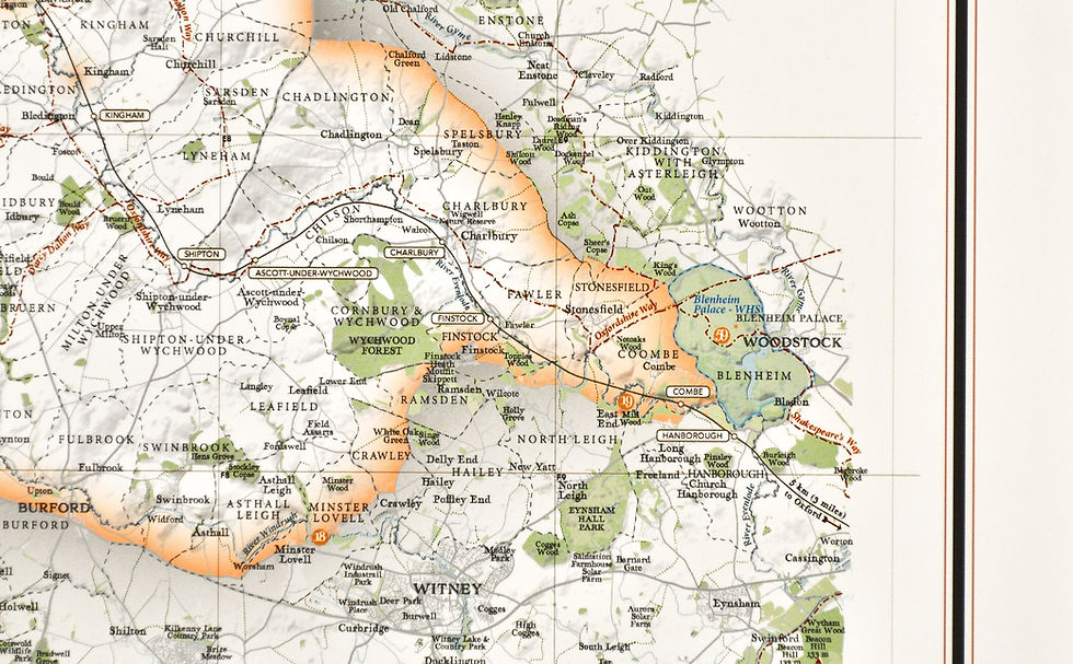 Thumbnail: Cotswolds National Landscape map