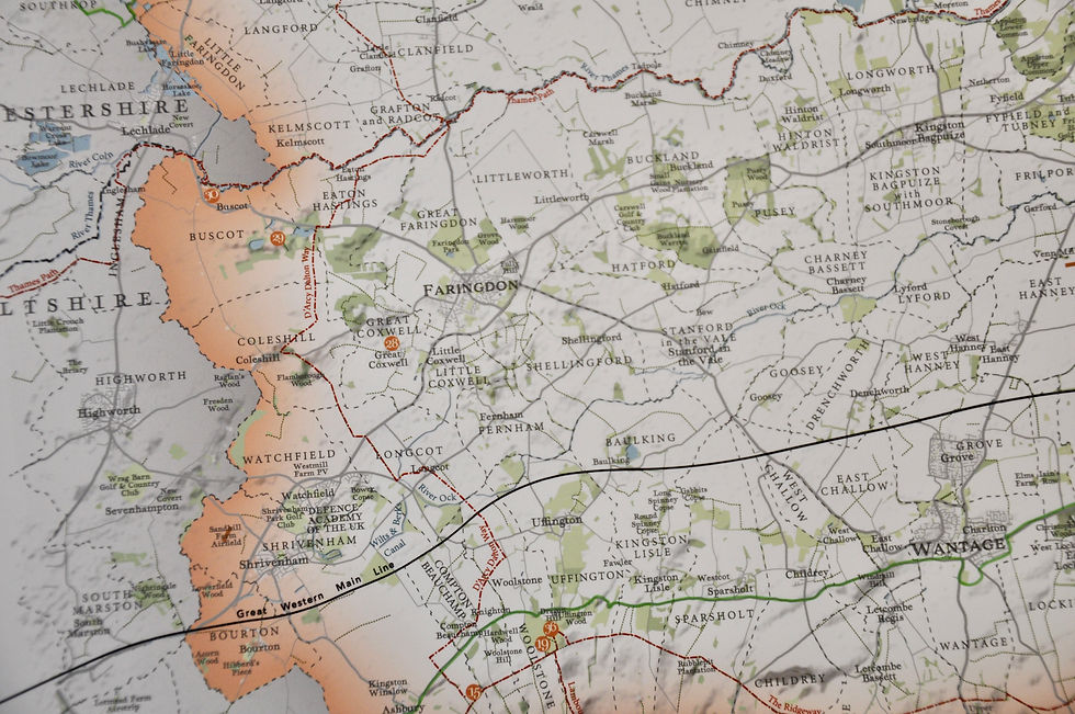 Thumbnail: Oxfordshire map print