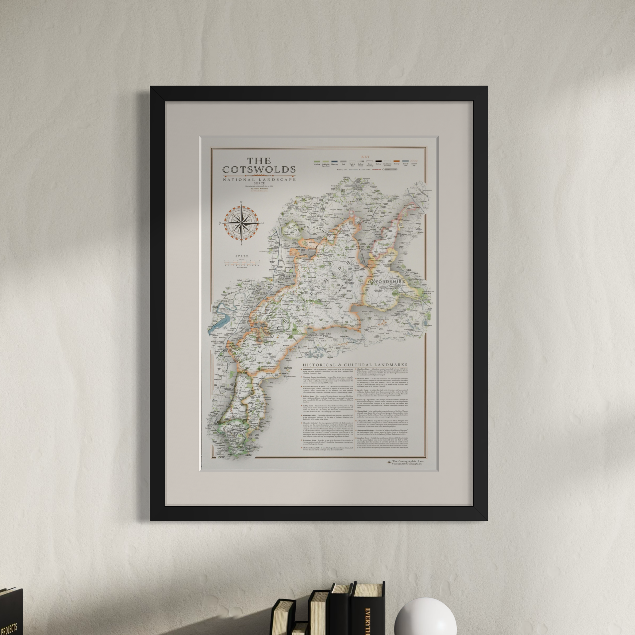 Cotswolds Map Print - Mini Map - 2nd Edition