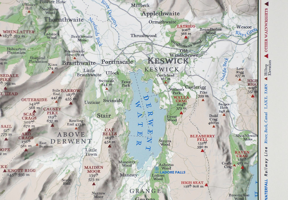 Thumbnail: North Western Fells, Lake District Wall Map