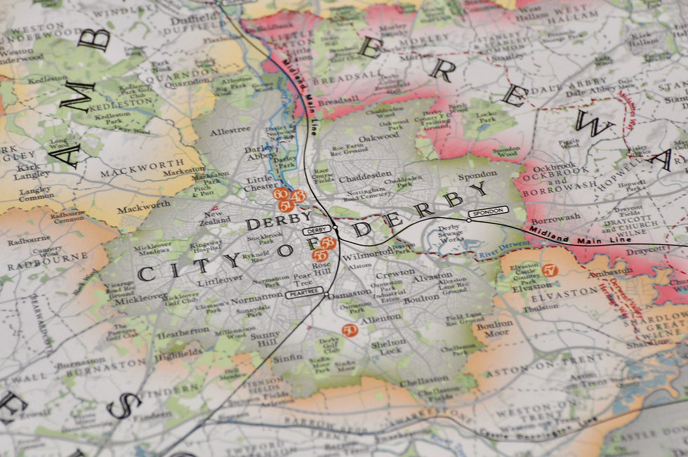 Thumbnail: Derby print map