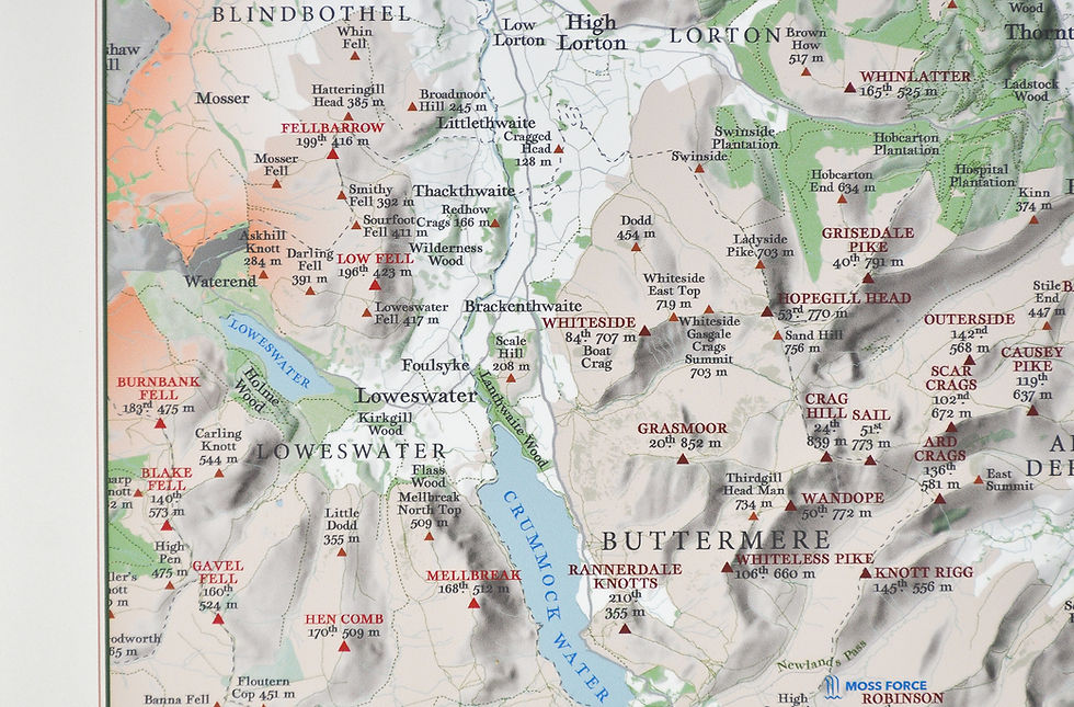 Thumbnail: North Western Fells, Lake District Wall Map