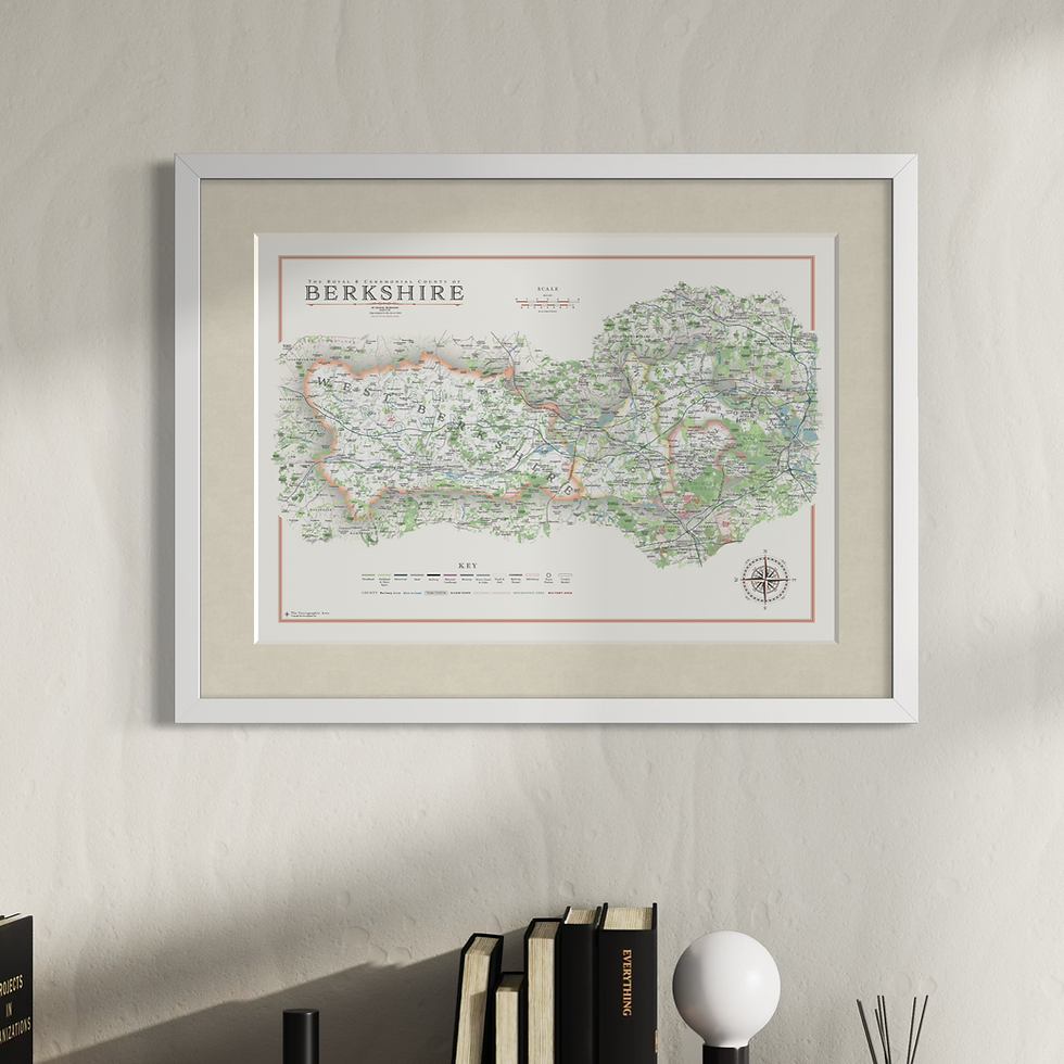 Thumbnail: Berkshire Map with Districts - Mini Map