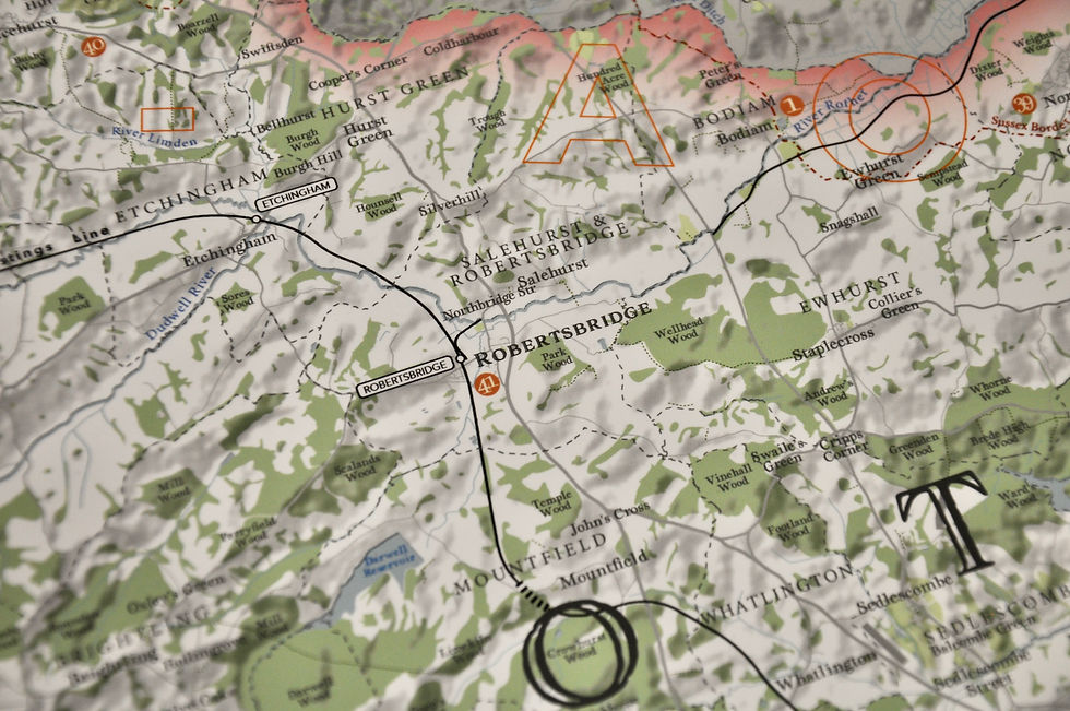 Thumbnail: Map print of East Sussex