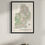Thumbnail: Framed Map of Northumberland National Park