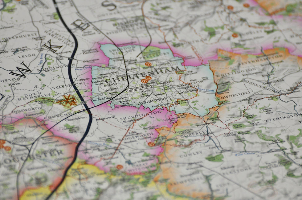 Thumbnail: Vintage map of Gloucestershire