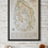 Thumbnail: Map print of the Peak District