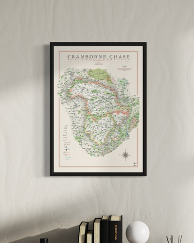 Cranborne Chase Map - County Sections - Mini Map | TheCartographicArts ...