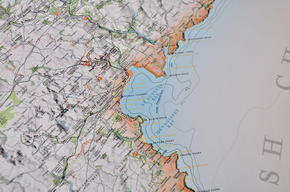 Thumbnail: Map of Cornwall for sale