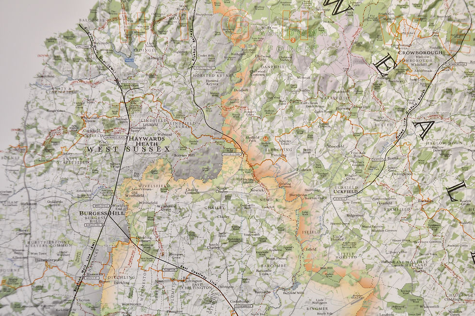 Thumbnail: Detailed map of East Sussex