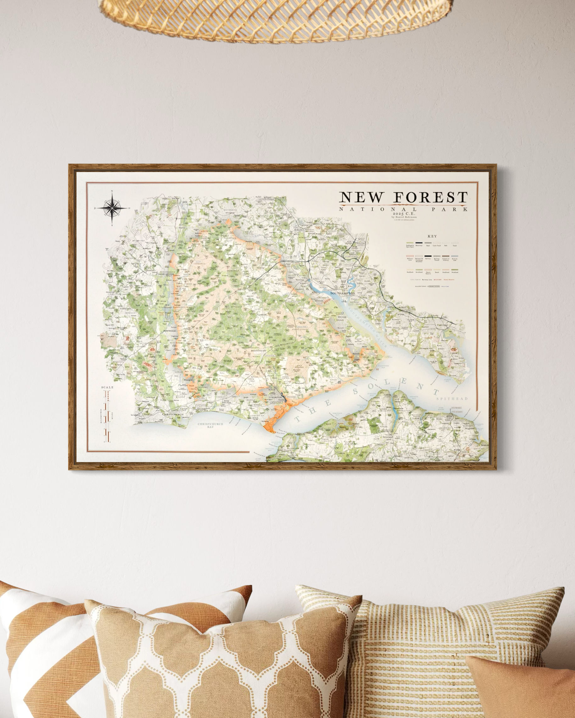 New Forest map print