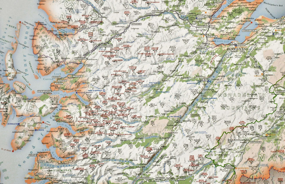 Thumbnail: Highlands of Scotland map