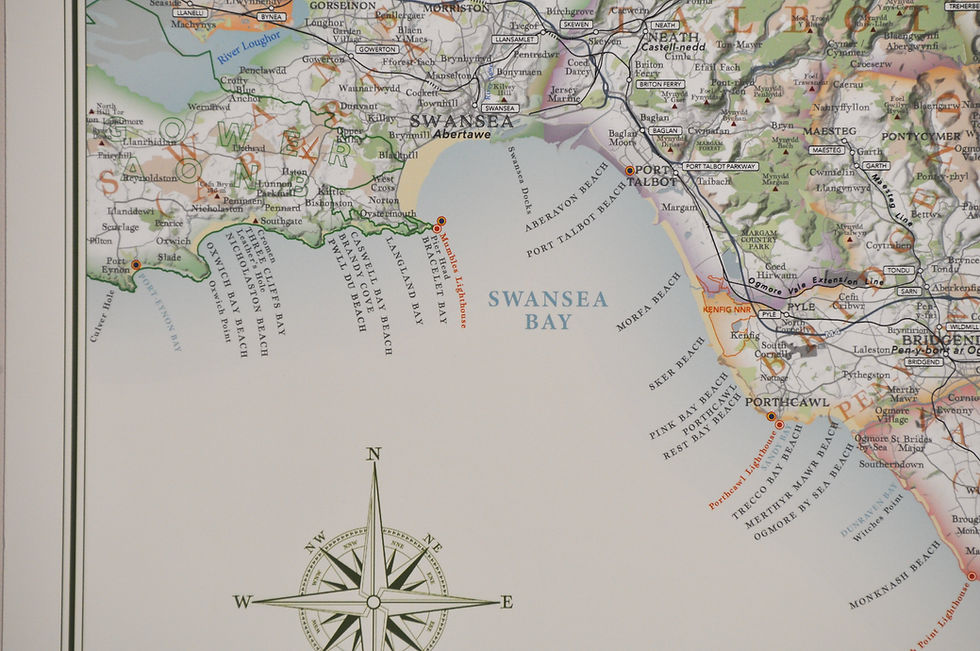 Thumbnail: Map of south east Wales