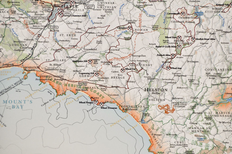 Thumbnail: Beautiful map of Lizard Peninsula