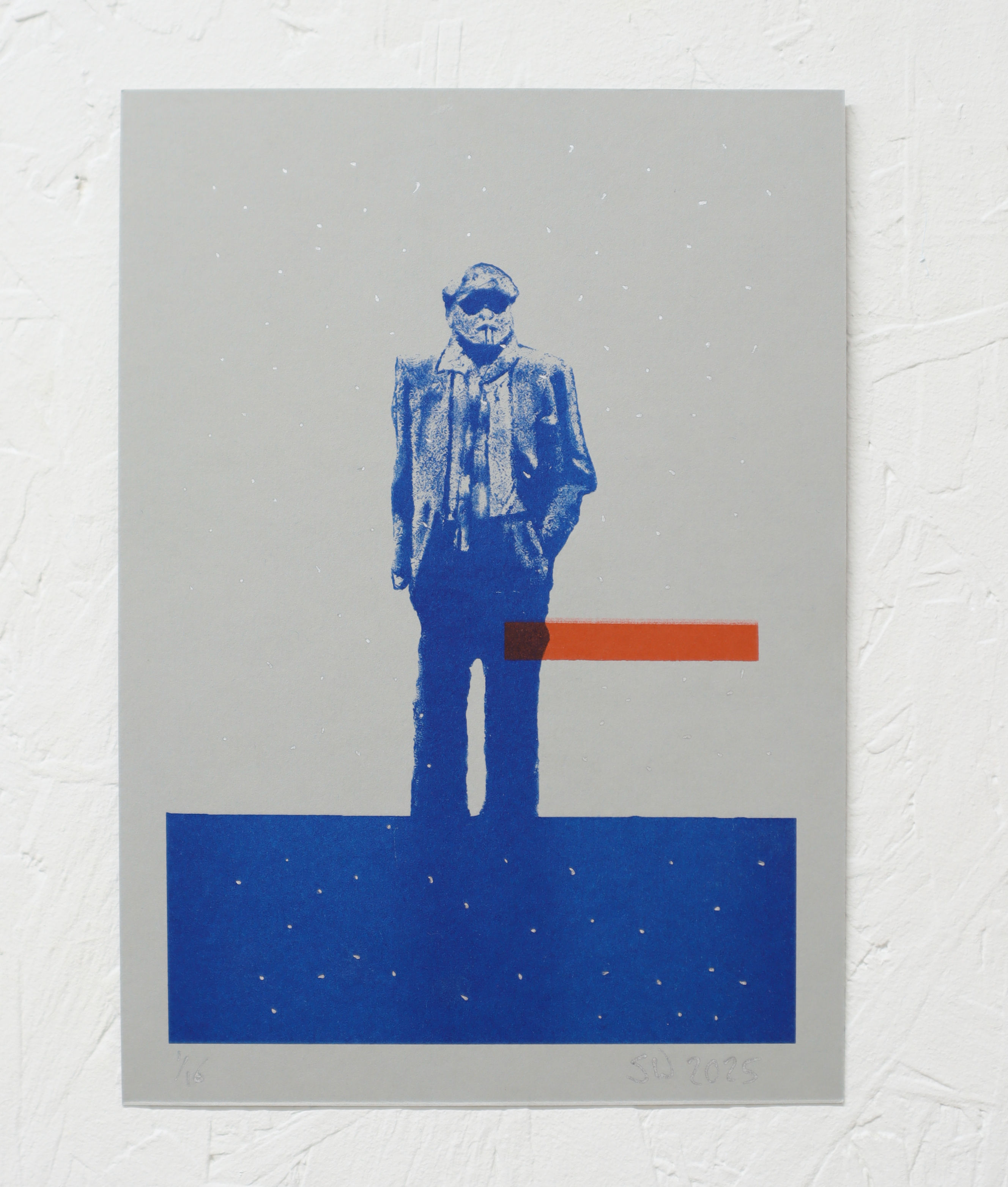 Hockney Risograph Print