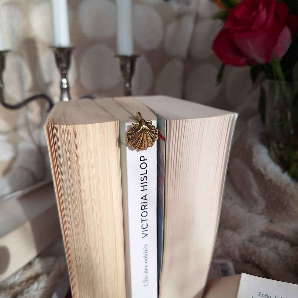 Miniature : Marque-page Coquille Saint-Jacques Or vue de face