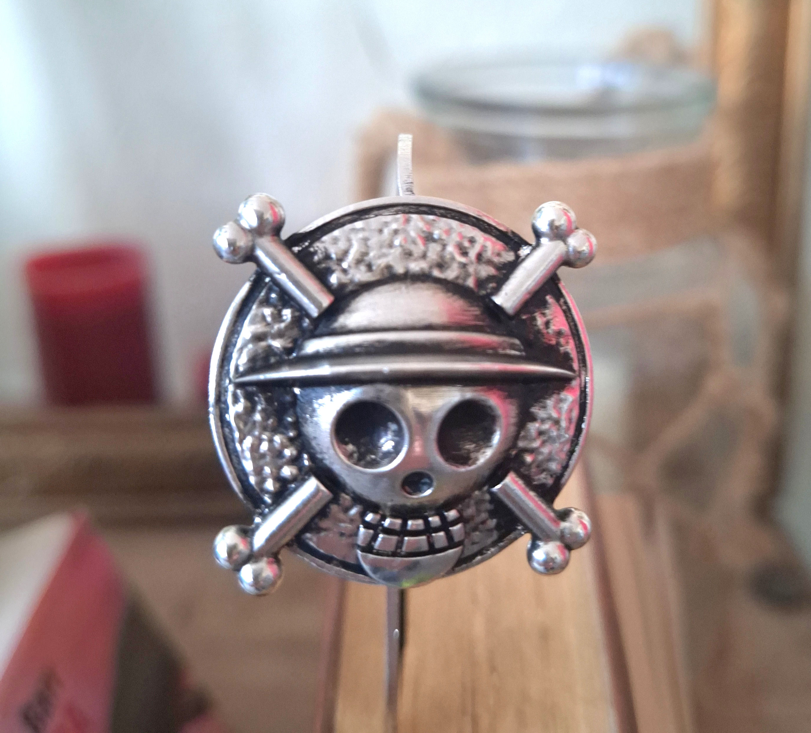 Silver Pirate Bookmark