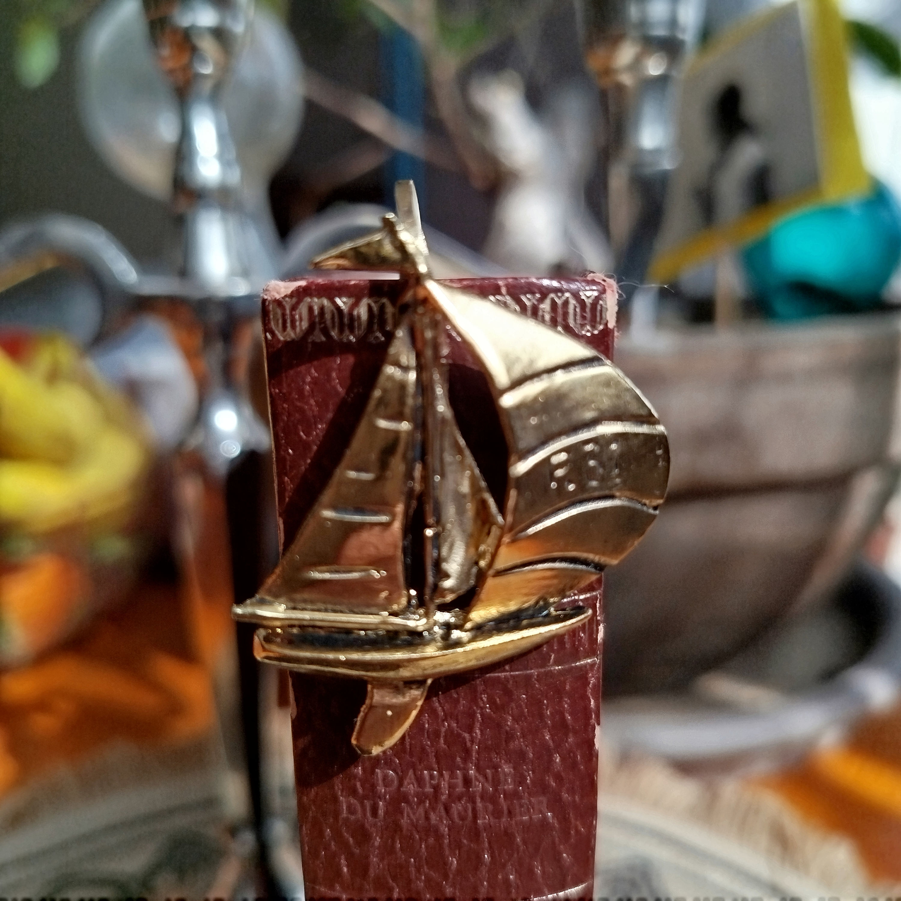 Marque-page Voilier Or