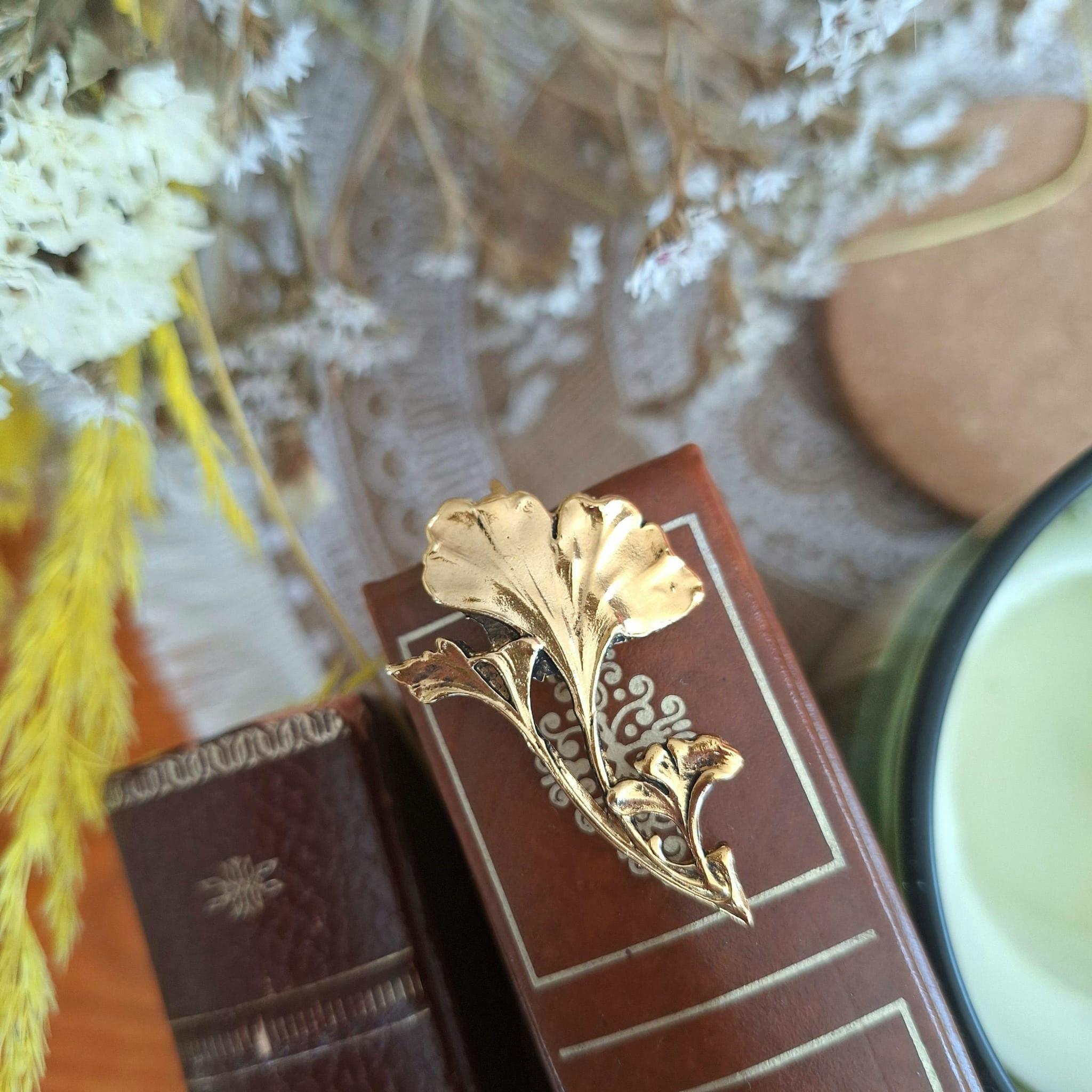Gold Ginkgo Bookmark