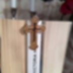 Marque-page Croix Chrétienne Or vue de face