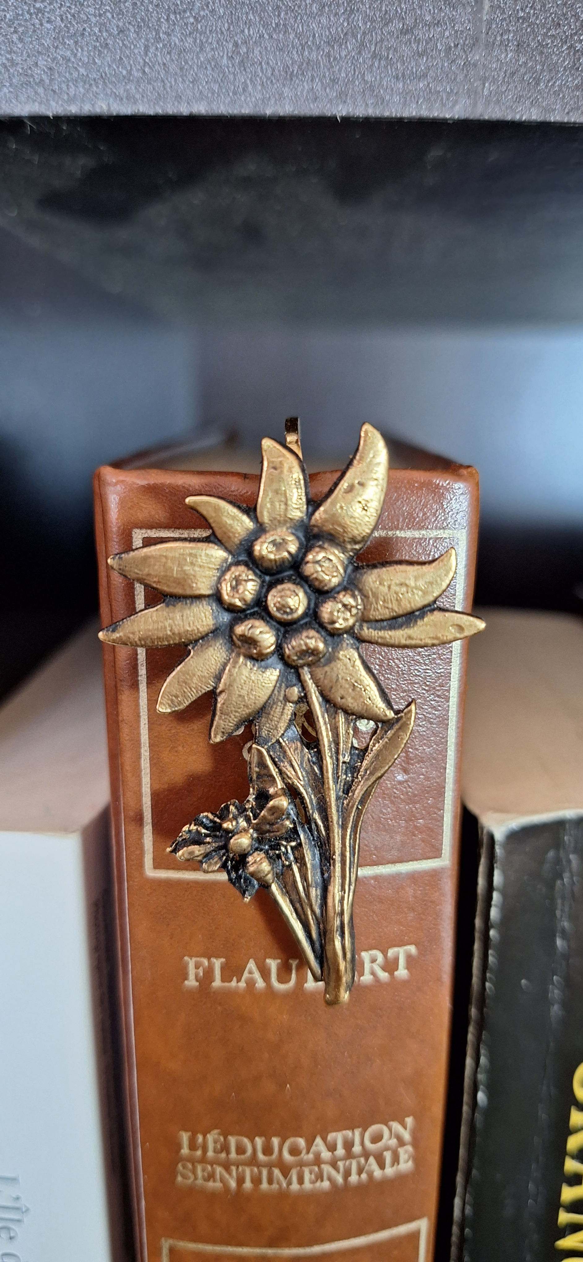 Gold Edelweiss Bookmark