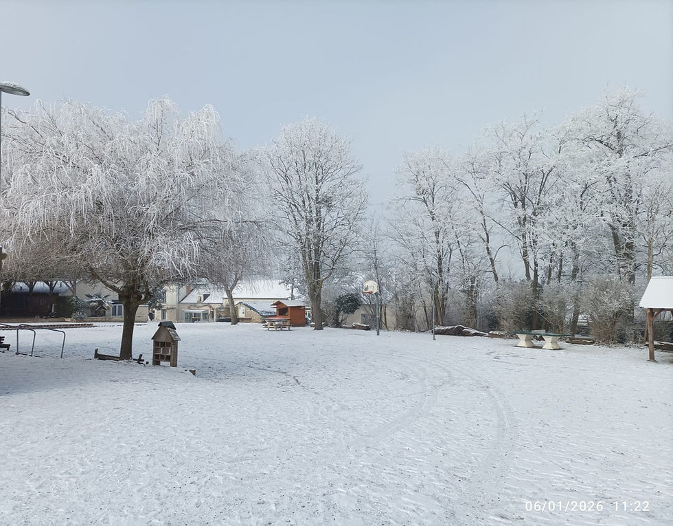 Pour le plaisir des yeux :Abbaye et prieuré de Sambin sous la neige