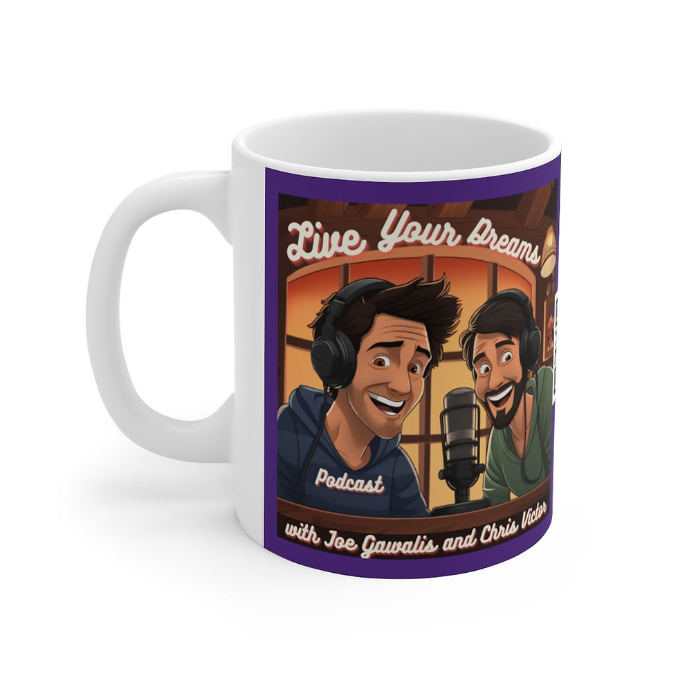 Thumbnail: Purple Ceramic Mug 11oz Live Your Dreams Podcast