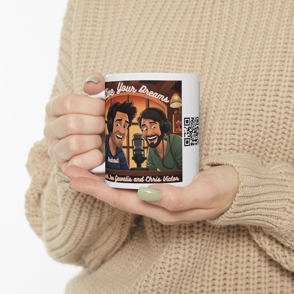 Thumbnail: White Ceramic Mug 11oz Live Your Dreams Podcast