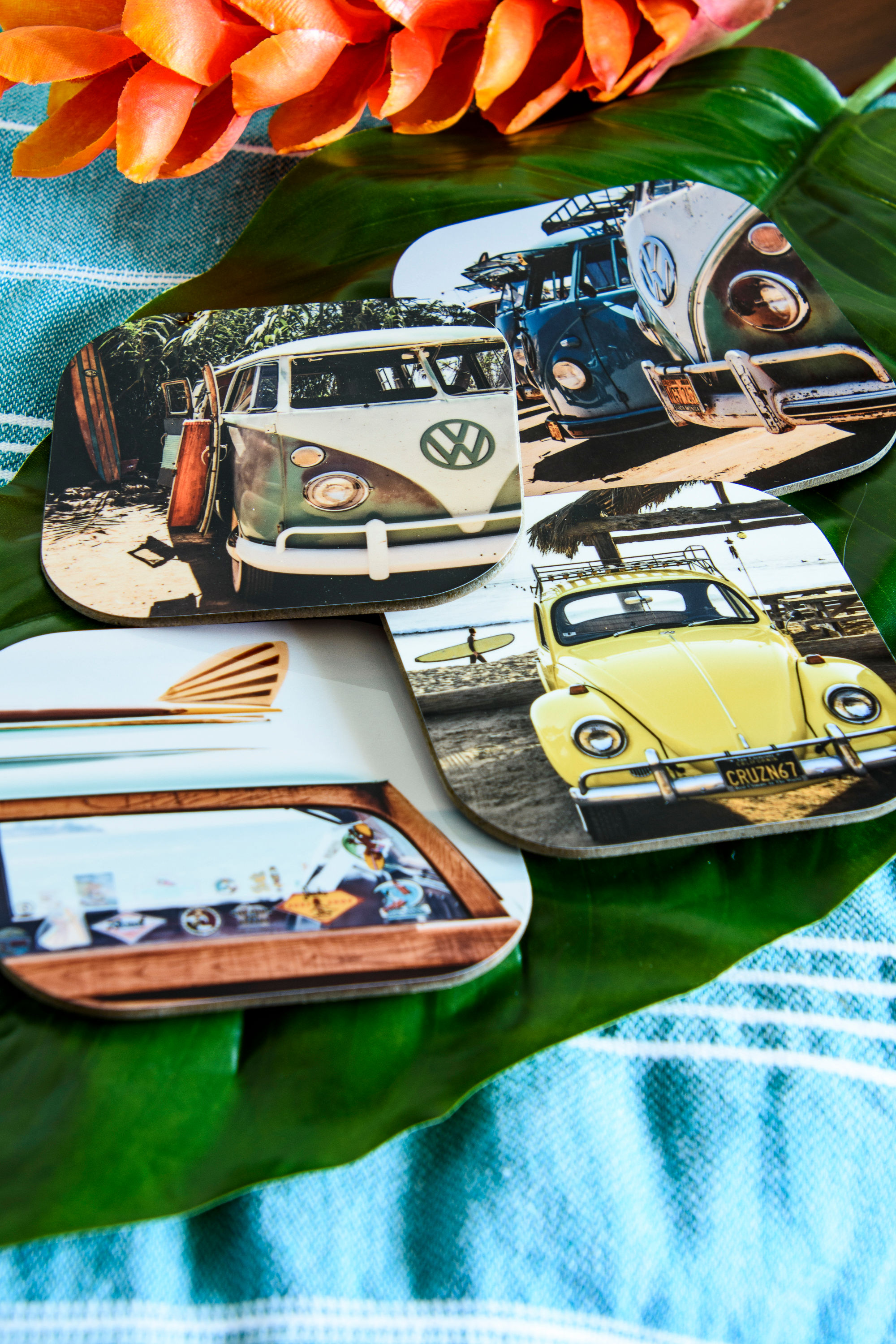 Vintage Cars - Photo Coaster 4 Pack