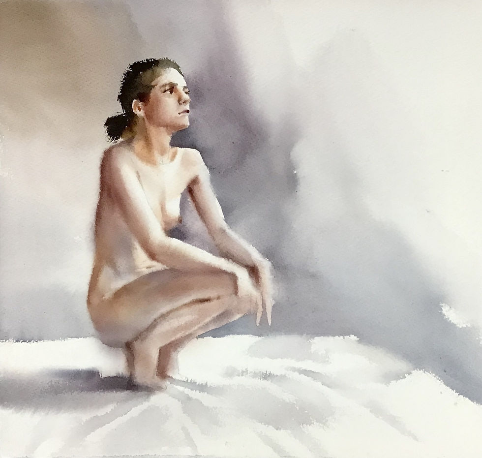 Painting. Michael Solovyev. Seated Model