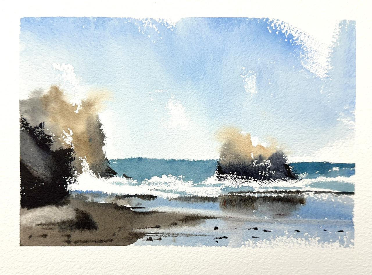 Sea Sketch in Watercolor - Workshop Recording
