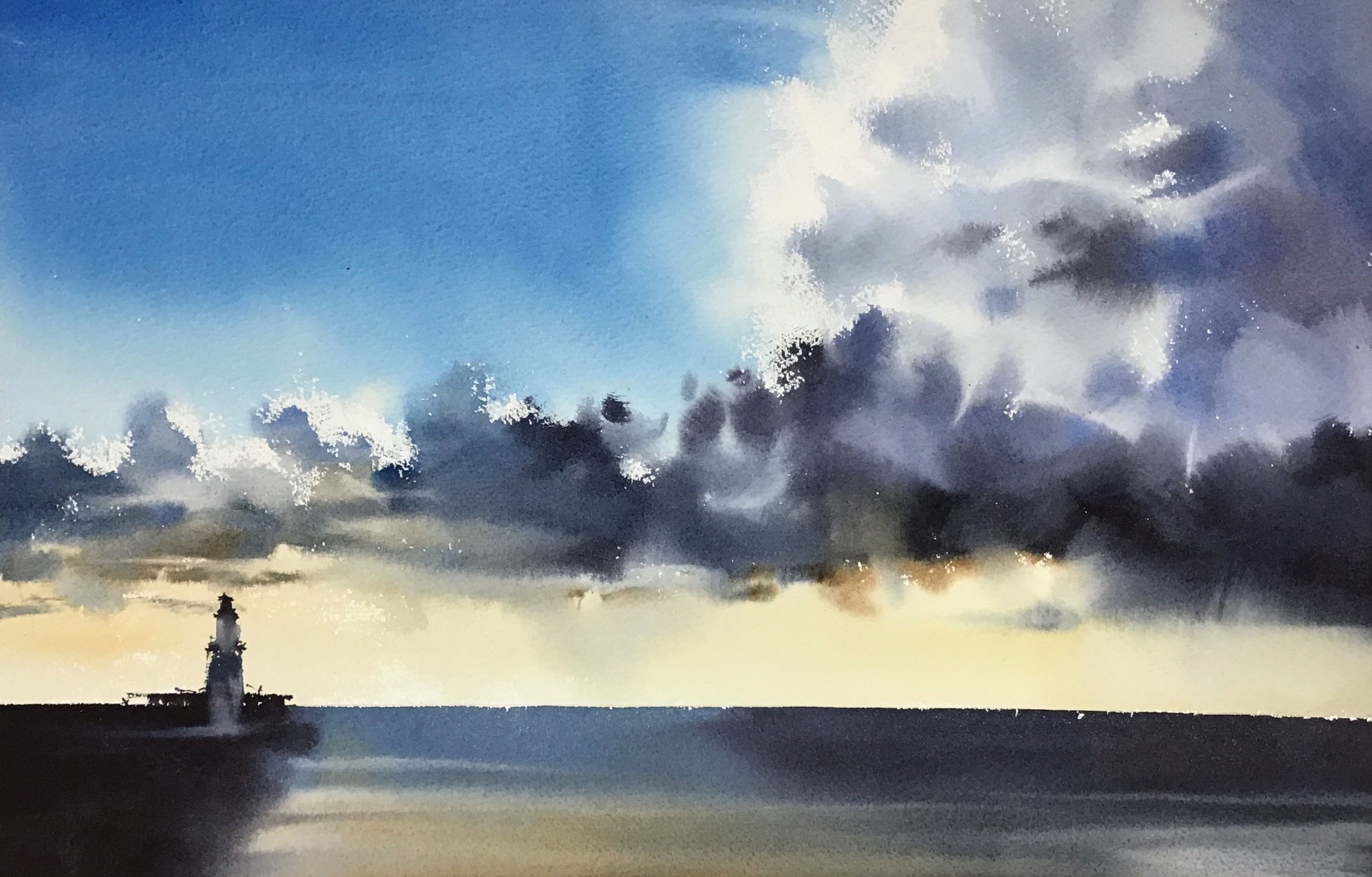 Painting. Michael Solovyev. Lighthouse. Lachine. Canada