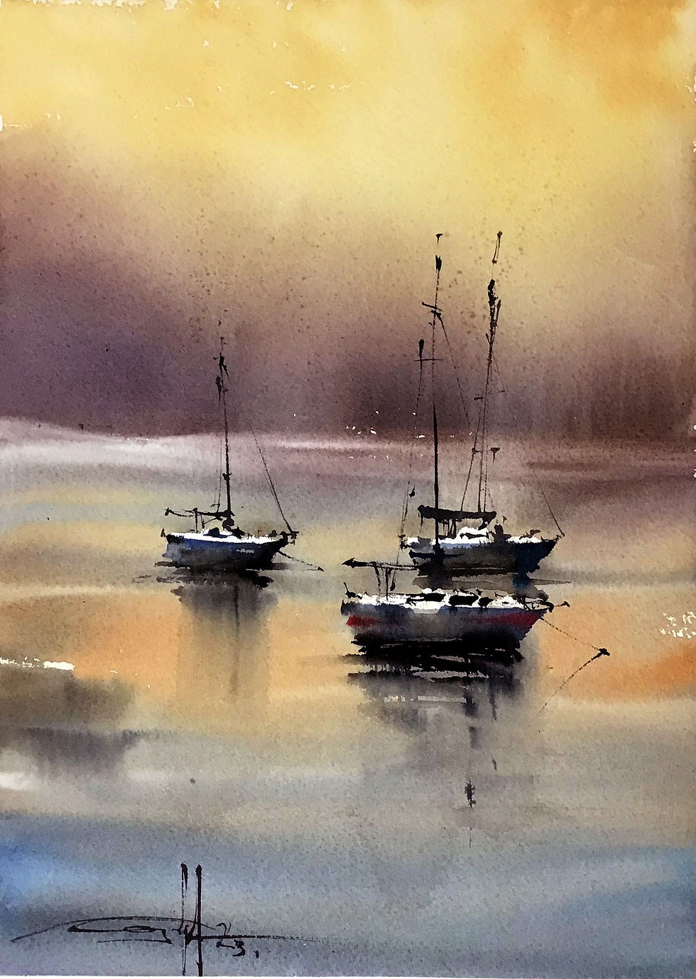 Painting. Michael Solovyev. Evening Conversation