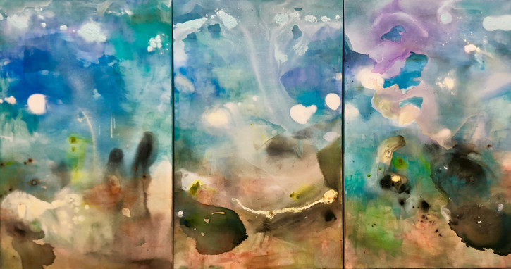 Dreamtime Tryptich 3 panels