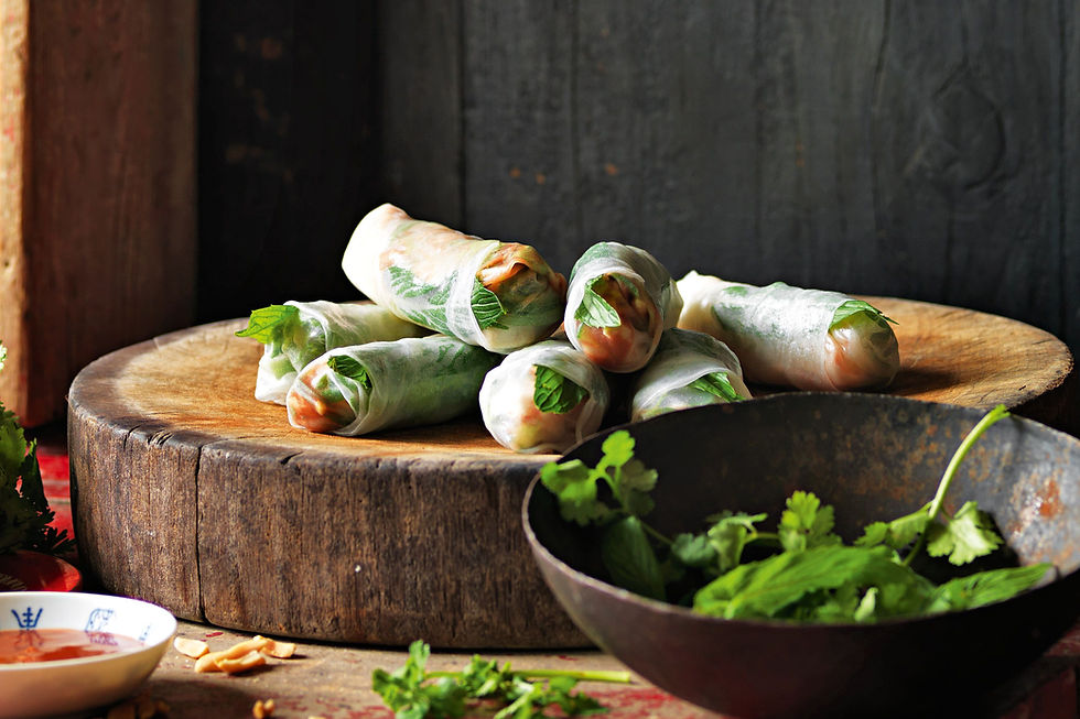 Vegetable Rice Paper Rolls image