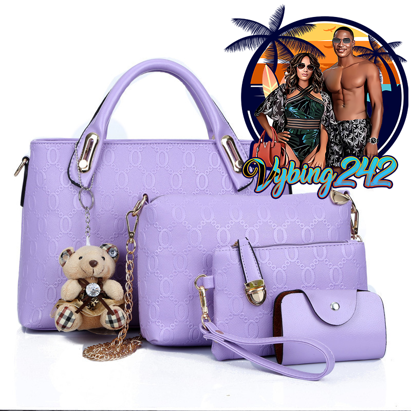 Thumbnail: Purse Set 007 Bear Pendant 4 pieces