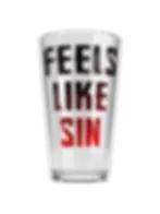Thumbnail: Maduro "feels like sin" pint glass 16 oz